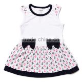 New Designs Flutter Arrows Dress For Baby Girls Cotton Baby Girl Summer Dresses One Piece Smocked Baby Dress