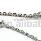 Wholesale Silver Tone Fashion Ball Womens Chain Stainless Steel thumbnail-2