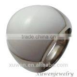 Thick White Agate Stainless Steel Custom Jewelry