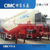 CIMC 50cbm Lime Powder Tank Truck Trailer / Bulk Cement Tank Truck Semi Trailer thumbnail-3