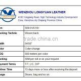 Color Change Leather Embossed Vinyl Fabric PU Leather Factory thumbnail-4