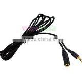 150cm 1.5m 3.5mm Jack Male to Female Aux Cable Cord Stereo Audio for PC IPod MP3 thumbnail-5