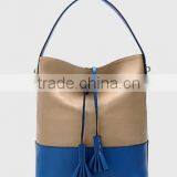 Women Leather Bucket Bag Designer Tote Bag thumbnail-3