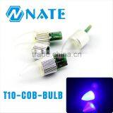 2015 HOTSALE 12V T10 COB LED T10/194/168 Bulb Car Led T10 Led Bulb Socket Light
