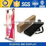 Hot sale broad and wide base roll up display, scrolling stand