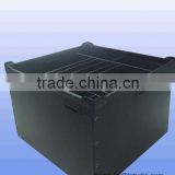 Black corrugated pp conductive container
