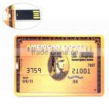 Custom Credit Card Business Card USB Flash Drive Promotional Gift Real Capacity Memory Stick Logo Printing Wholesale Bulk thumbnail-2