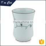 Custom printed black bird white ceramic cup- CC-C041