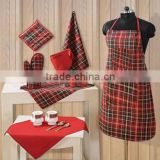 Woman Kitchen set appron with gloves Napkin and other accessories