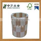 Column Shaped Wooden Candy Bucket thumbnail-1