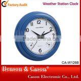 Cason Christmas Weather Station Modern Wall Clock thumbnail-4