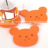 acrylic cup pads bear shape acrylic coasters - hg131204014B