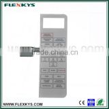 OEM flat keys membrane keypad with technical support for microwave oven