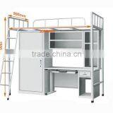 School Furniture Metal Bunk Bed With Study Table for Students thumbnail-4