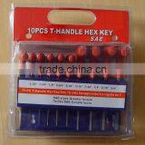 10pcs T-Handle Hex Key Wrench