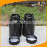 4oz Black HDPE Plastic Pill Bottle With Child Resistant Cap thumbnail-4