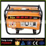 AC Single Phase 3kv 220 Volt Portable Gasoline Generator Set