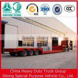 Chinese Manufacturer 40FT Lowbed Semi Trailer for Sale(Giving Tires!) thumbnail-4