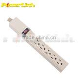 H80138 UL/CUL 6 Outlet Power Strip With Surge Protectors / Power Bar / Power Sockets