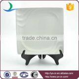 Square Shape White Porcelain Fine Dining Plates thumbnail-2