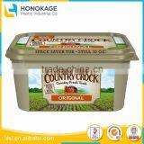 30oz Disposable Colored Plastic Cups for Margarine Box, 340g Storage Container With Lid thumbnail-1