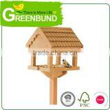 Wooden Hen House With Pull Out Tray House Shaped Wild Bird Care thumbnail-1