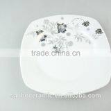 Hotsale Decorated White Porcelain Plate for Restaurant in Stock With Cheap Price thumbnail-2