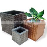 High quality best selling eco friendly Square Zinc flower vase from Viet Nam
