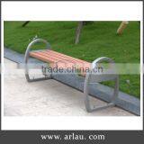 Wholesales Cast Aluminum Wooden Bench Without Backrest thumbnail-1