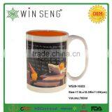 Ceramic Promotion Sublimation Orange Mug