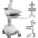 Powered Mobile Cart Medical Trolley Workstation With Monitor Mount thumbnail-1