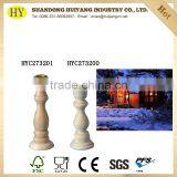 Unfinished High Quality Home Decor Wooden Candle Holder thumbnail-1