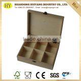 Custom Paulownia Wood Tea Box With 6 Compartments thumbnail-2