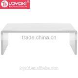 Home Scandinavian Style Coffee Table MDF Wood Glossy Sofa Side Table thumbnail-2