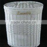 White Wicker Laundry Baskets thumbnail-1