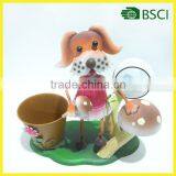 YS15121 Metal Dog Planter Solar Led Flower Pot Light thumbnail-1