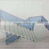 JINXIN Customed Decorative Stainless Steel Glass Railing Systems Dubai Stainless Steel Railings thumbnail-4
