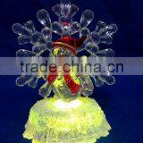 New Style Led Rbg Light Acrylic Artificial Christmas Snowflake Snowman thumbnail-5