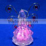 LED Lighted Butterfly Wings Acrylic Angel Xmas Decoration thumbnail-6