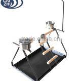 TABLETOP PARROT PLAY STAND WITH TOY HANGER AND FEEDER thumbnail-2