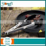 Kitchen Grilling Silicone Tongs Stainless Steel Locking BBQ Tongs thumbnail-3