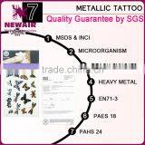 Waterpoof Tattoo Sticker Gold Metallic Fake Tatoo Temporary Stickers thumbnail-5