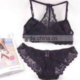Top Women Sexy New Designs of Fancy Lace Bra Transparent Panty Set thumbnail-6