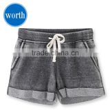 Womens Sweat Shorts Cotton Stretch Activewear Lounge Shorts with Custom Labels
