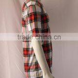 Cotton All Over Printed Tartan t Shirts Men thumbnail-4