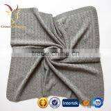 100% Cashmere Wool Cable Knitted Baby Blanket thumbnail-6