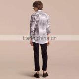 Graceful Euro Style Stripped Casual Custom Cotton Shirt for Handsome Men thumbnail-2