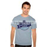 2015 Hot 60% Cotton 40% Polyester Color Plain Tee Shirts Custom Print thumbnail-4