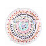 Custom Design 100% Cotton Printing Round Beach Towel thumbnail-3