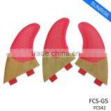 Bamboo Quillas FCS Fiberglass Honeycomb Fin Surfboard FCS Bamboo Fin thumbnail-6